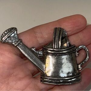 Sheridan Pewter Gardening Watering Can Brooch Pin